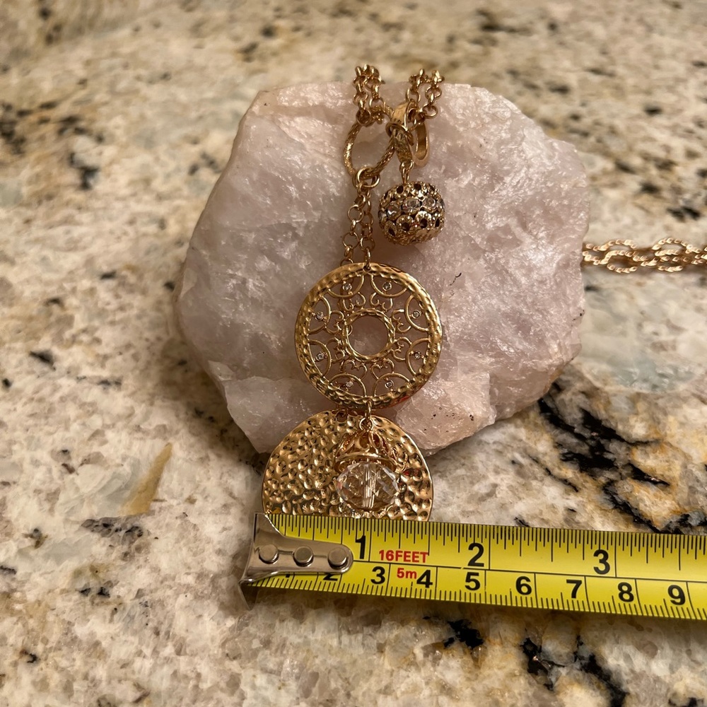 🌟Gold tone long necklace - Picture 3 of 9